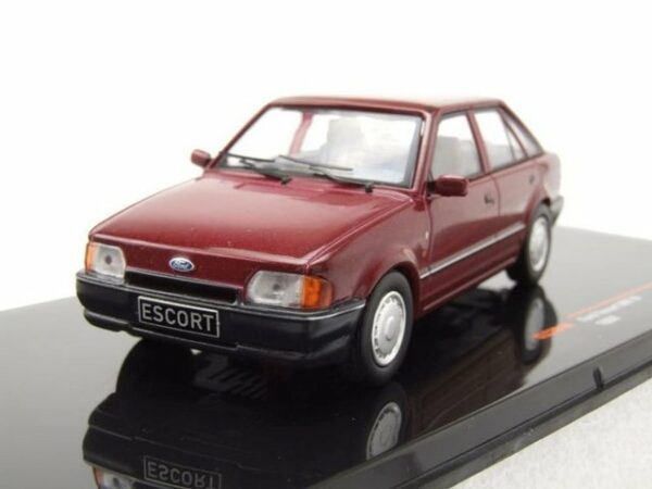 ixo Models Modellauto Ford Escort Mk4 1988 dunkelrot metallic Modellauto 1:43 ixo models