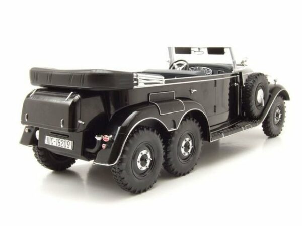 MCG Modellauto Mercedes G4 Cabrio W31 1938 schwarz Modellauto 1:18 MCG