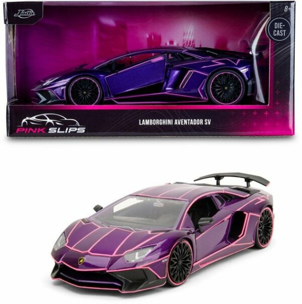 JADA Modellauto Modellauto Pink Slips Lamborghini Aventador SV 1:24 253293000