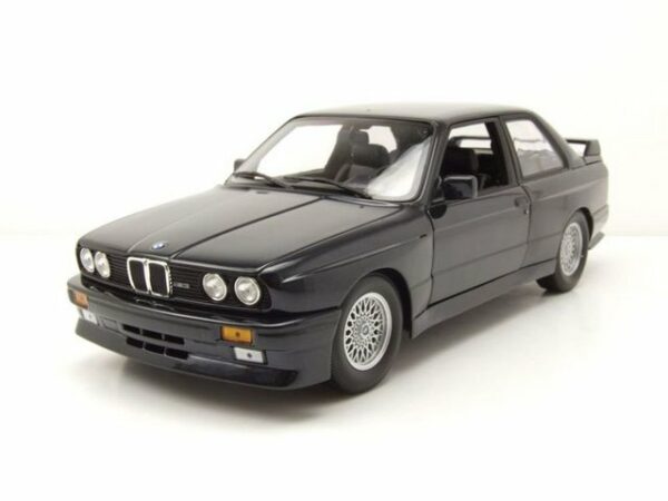 Minichamps Modellauto BMW M3 E30 1987 dunkelblau metallic Modellauto 1:18 Minichamps