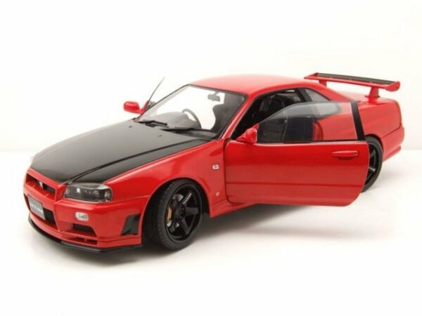 Solido Modellauto Nissan Skyline GT-R R34 1999 rot Modellauto 1:18 Solido