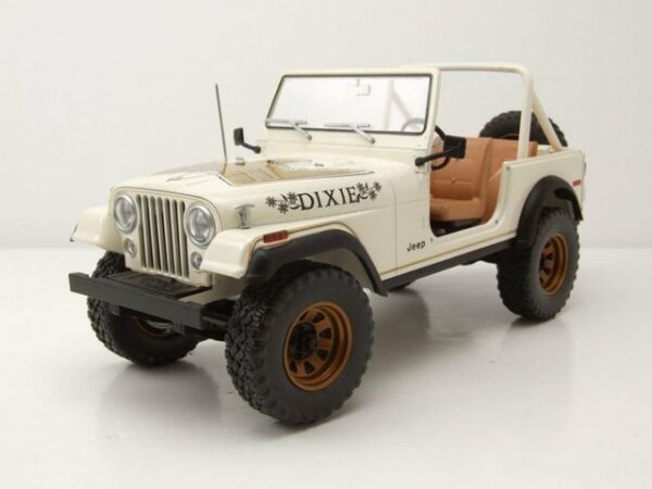 GREENLIGHT collectibles Modellauto Jeep CJ-7 1979 weiß Dixie Dukes of Hazzard ähnlich Modellauto 1:18