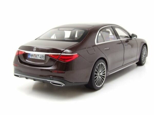 Norev Modellauto Mercedes S-Klasse W223 AMG-Line 2021 dunkelrot metallic Modellauto