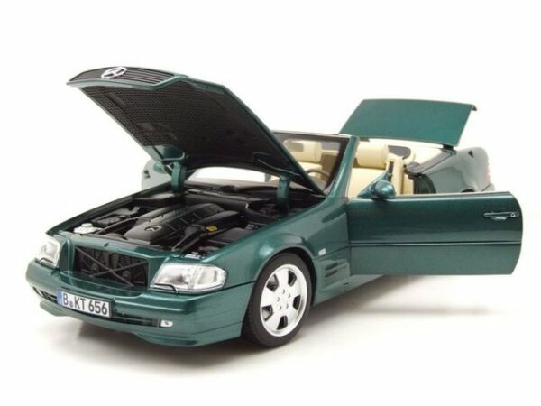 Norev Modellauto Mercedes SL 500 R129 1999 grün metallic Modellauto 1:18 Norev