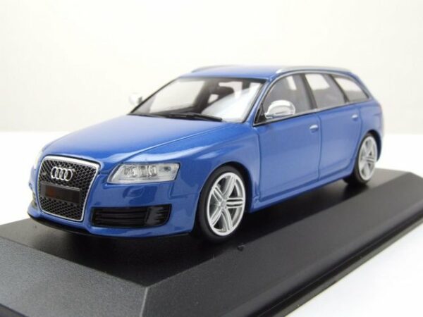 Maxichamps Modellauto Audi RS6 Avant Kombi 2007 blau metallic Modellauto 1:43 Maxichamps