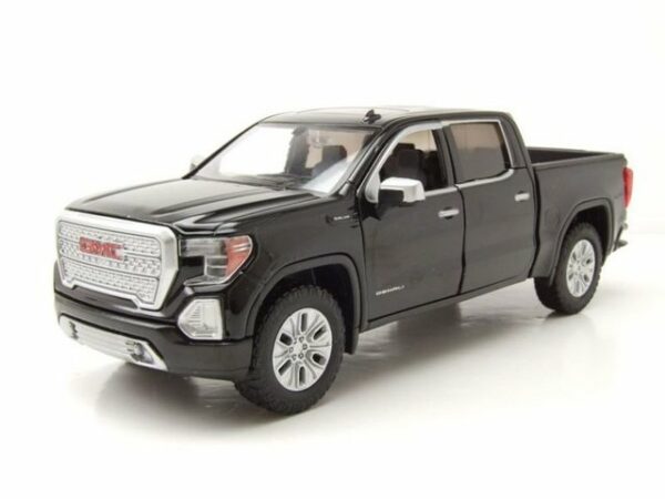 Motormax Modellauto GMC Sierra 1500 Denali Crew Cab Pick Up 2019 schwarz Modellauto 1:24