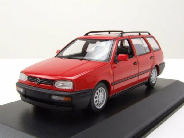 Maxichamps Modellauto VW Golf 3 Variant Kombi 1997 rot Modellauto 1:43 Maxichamps