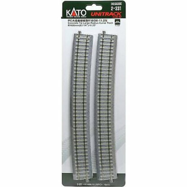 KATO Modelleisenbahn-Set H0 4er-Set Gebogenes Gleis R1606 mm