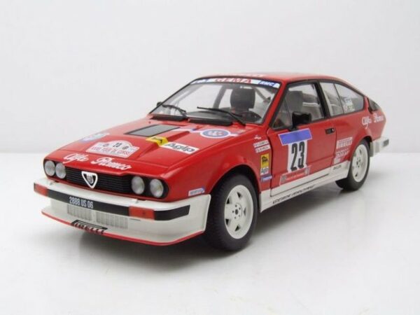 Solido Modellauto Alfa Romeo GTV6 #23 rot Tour de Corse 1985 Loubet Vieu Modellauto