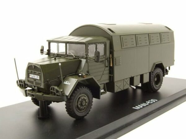 Premium ClassiXXs Modellauto MAN 630 Koffer LKW Bundeswehr olivgrün Modellauto 1:43 Premium ClassiX