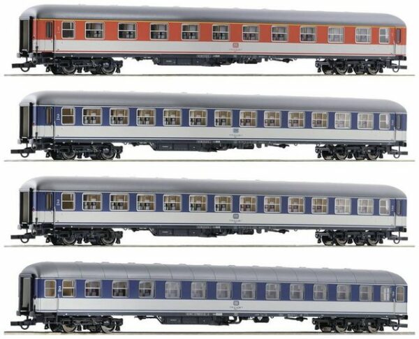 Roco Modellauto Roco 74025 H0 4er-Set Popwagen für den City-D-Zug DC 913 Münsterland d