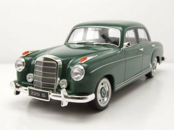 KK Scale Modellauto Mercedes 220 S Limousine 1956 grün Modellauto 1:18 KK Scale