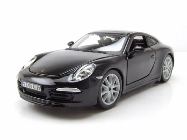 Bburago Modellauto Porsche 911 (991) Carerra S schwarz Modellauto 1:24 Bburago