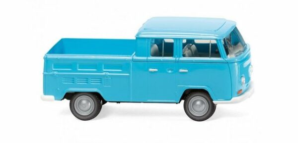 Wiking Modellauto Wiking 31404 VW T2 Doppelkabine - eisblau