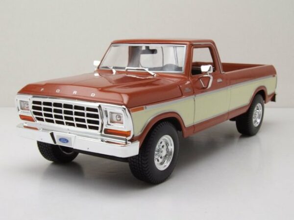 Maisto® Modellauto Ford F-150 Pick Up 1979 braun creme Modellauto 1:18 Maisto