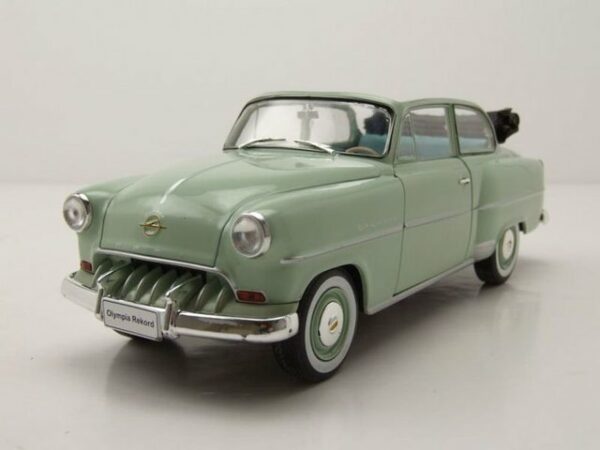 Whitebox Modellauto Opel Olympia Rekord 1954 hellgrün Modellauto 1:24 Whitebox