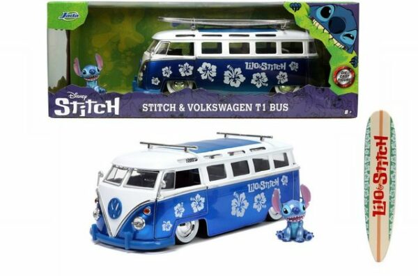 JADA Modellauto Modellauto Disney Stitch VW Van mit Figur 1:24 253075000