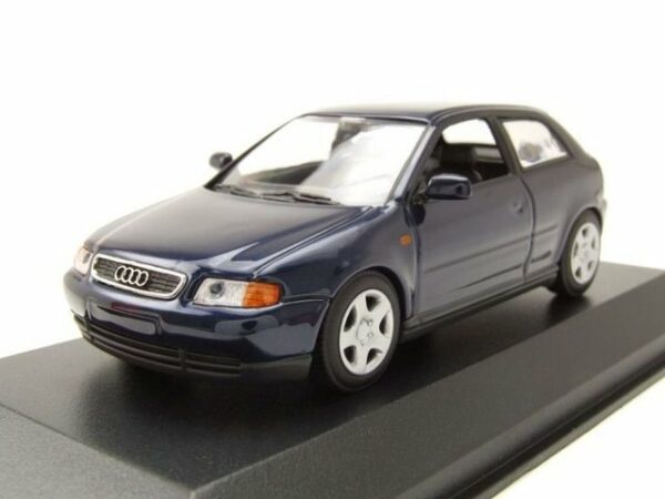 Maxichamps Modellauto Audi A3 1996 blau metallic Modellauto 1:43 Maxichamps