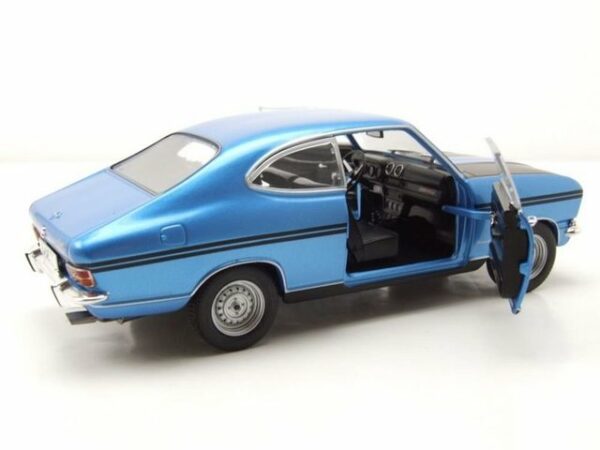 Whitebox Modellauto Opel Kadett B Rallye 1967 blau schwarz Modellauto 1:24 Whitebox