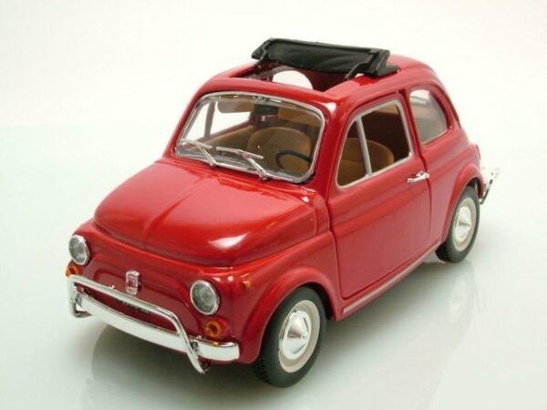 Bburago Modellauto Fiat 500 L 1968 rot Modellauto 1:24 Bburago