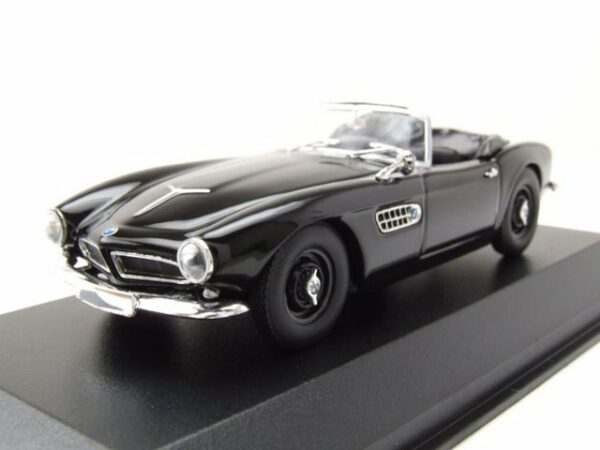 Maxichamps Modellauto BMW 507 Cabrio 1957 schwarz Modellauto 1:43 Maxichamps