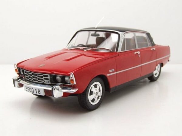 MCG Modellauto Rover 3500 P6 RHD 1974 rot schwarz Modellauto 1:18 MCG