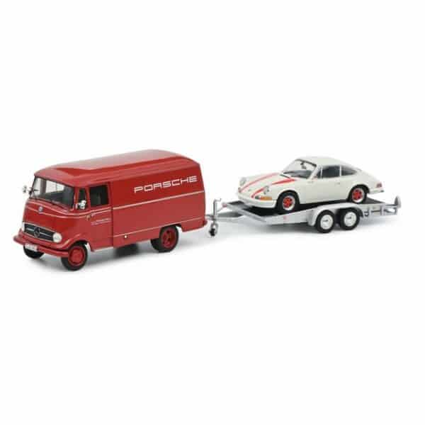 Schuco Modellauto 450249900 Schuco MB L319 m Porsche 911RS 1:43