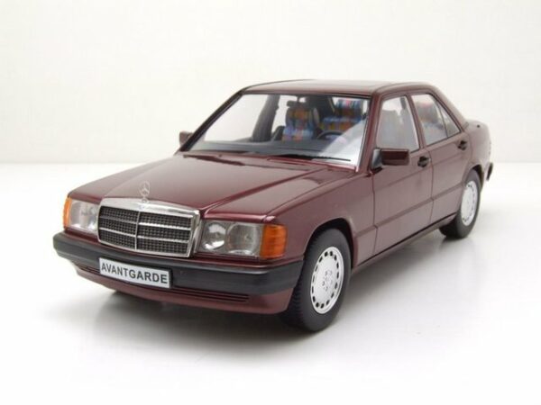 Triple9 Modellauto Mercedes 190 E 1.8 Avantgarde W201 1993 rot metallic Modellauto 1:18