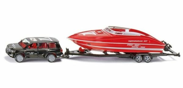 Siku Modellauto PKW mit Motorboot