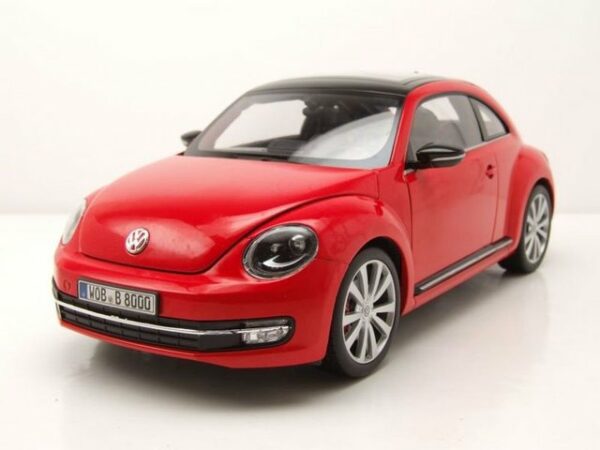 Welly Modellauto VW Beetle Käfer 2012 rot Modellauto 1:18 Welly