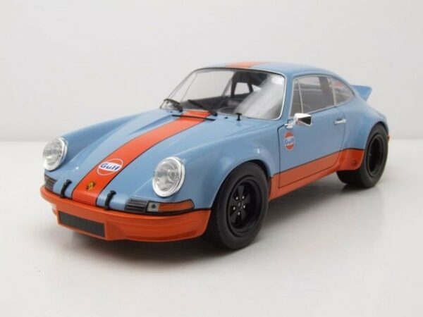 Solido Modellauto Porsche 911 RSR 1973 Gulf blau Modellauto 1:18 Solido